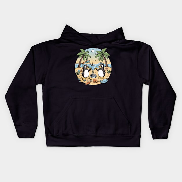 Island Getaway Gala Kids Hoodie by SimpliPrinter